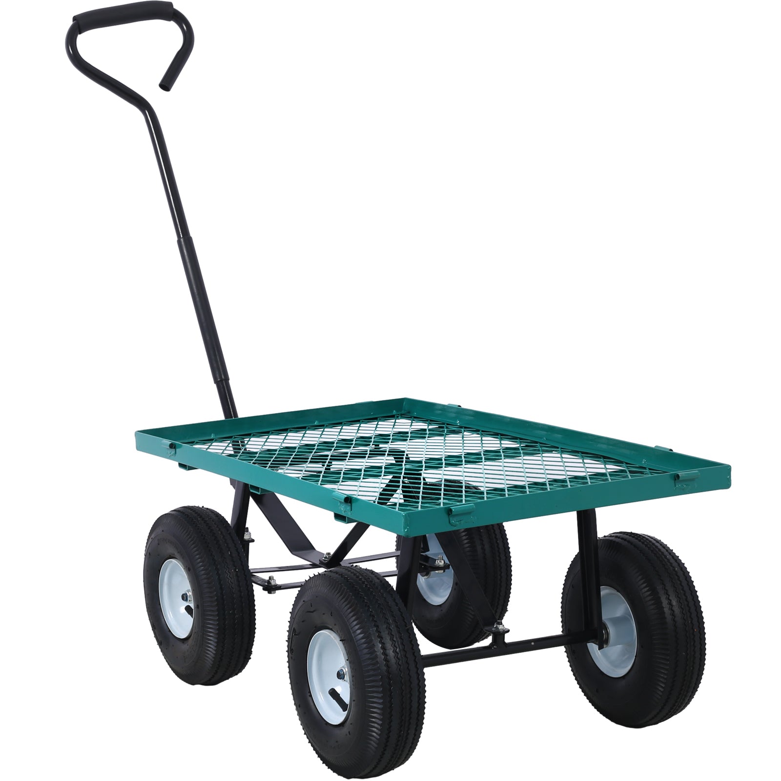 Steel Green Garden Cart