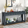 Console Table With Drawers & Bottom Shelf