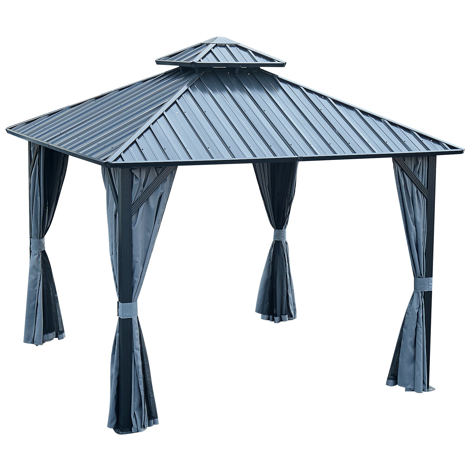 Gazebo With Steel Canopy