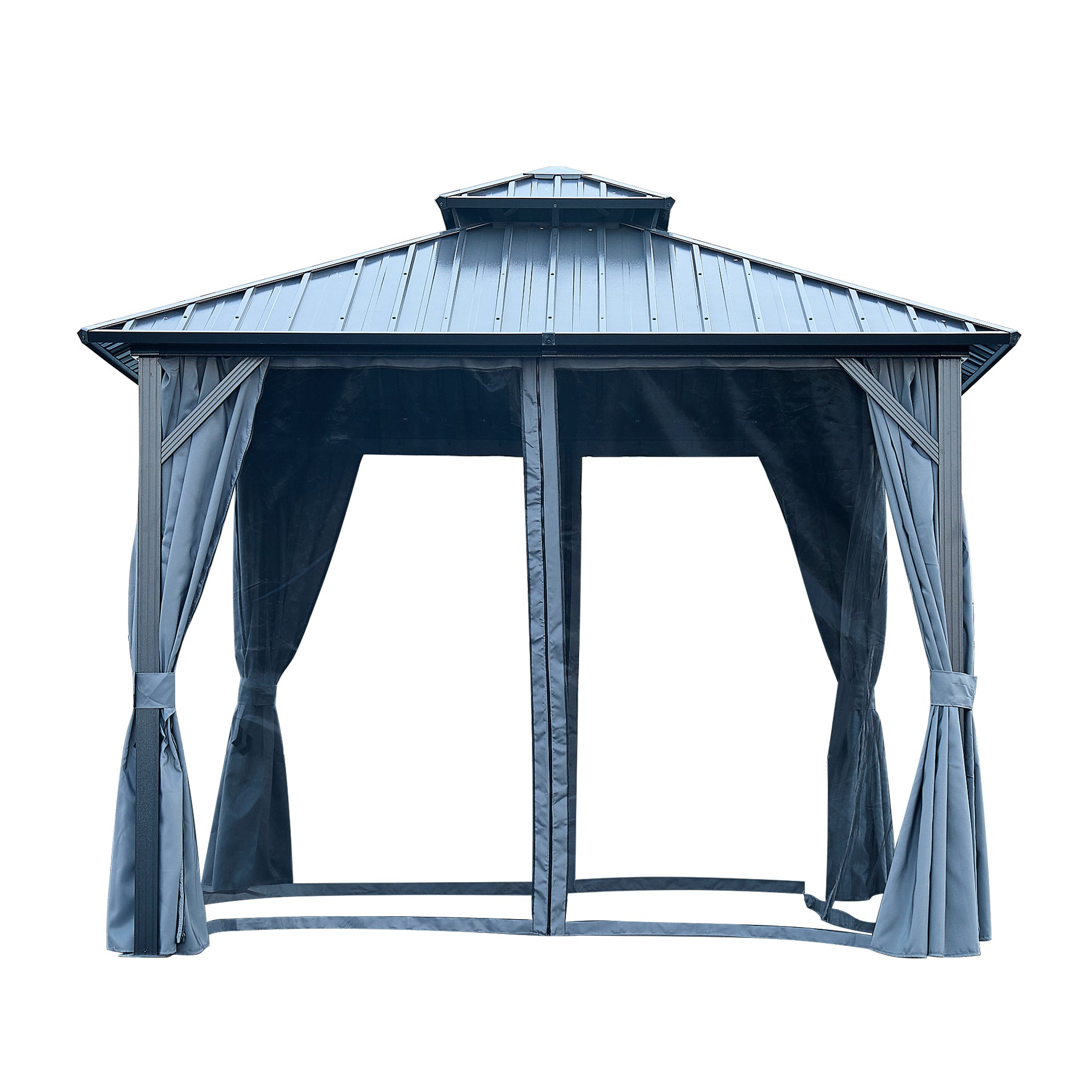 Backyard Gazebo With Steel Canopy