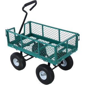 Steel Green Garden Cart