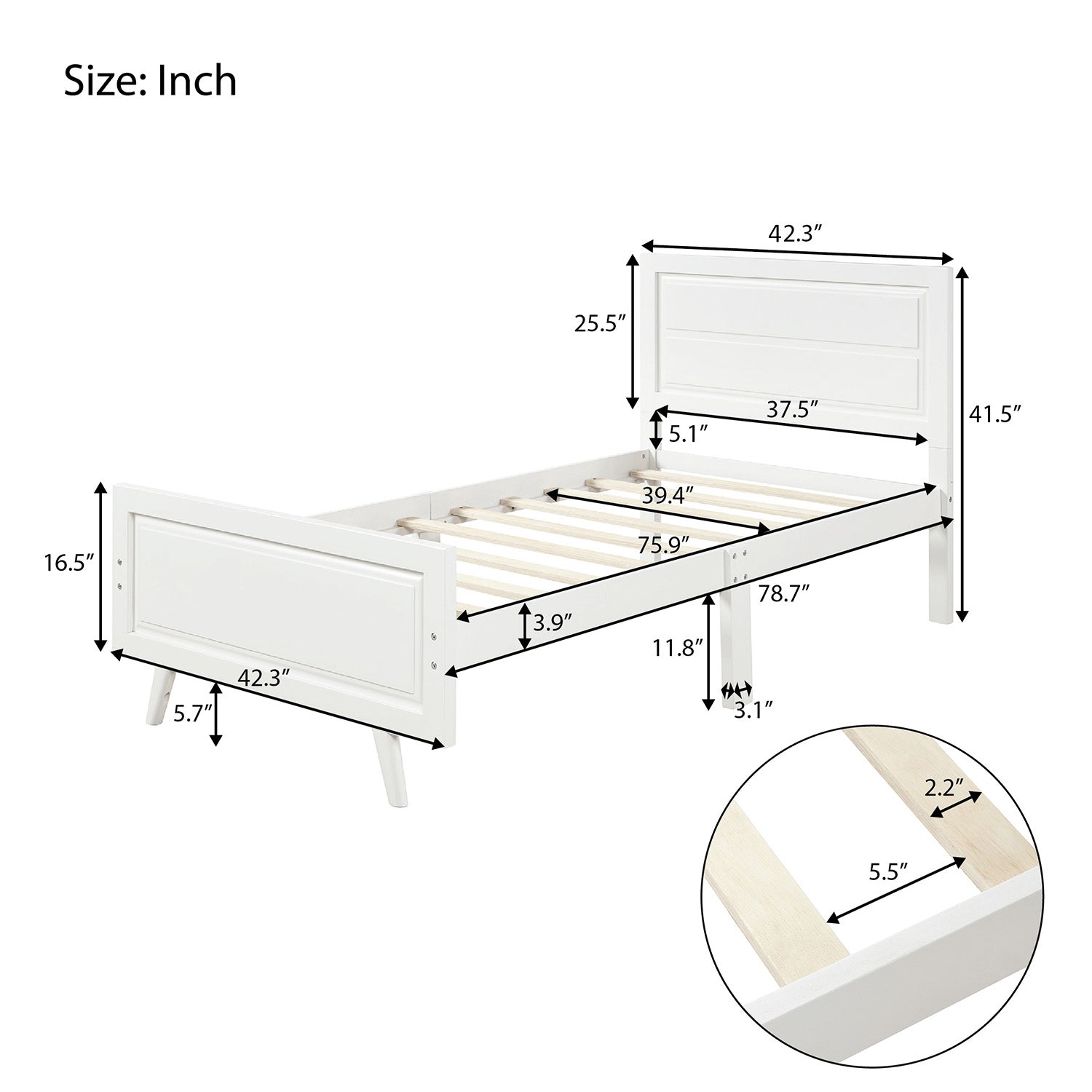 Wood Platform Bed