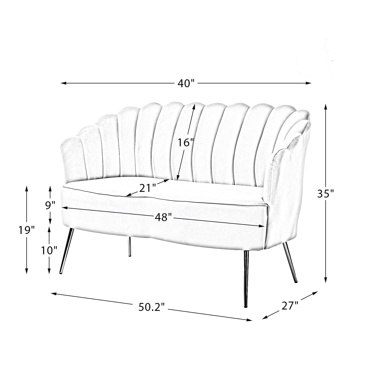 Loveseat Mustard Chair