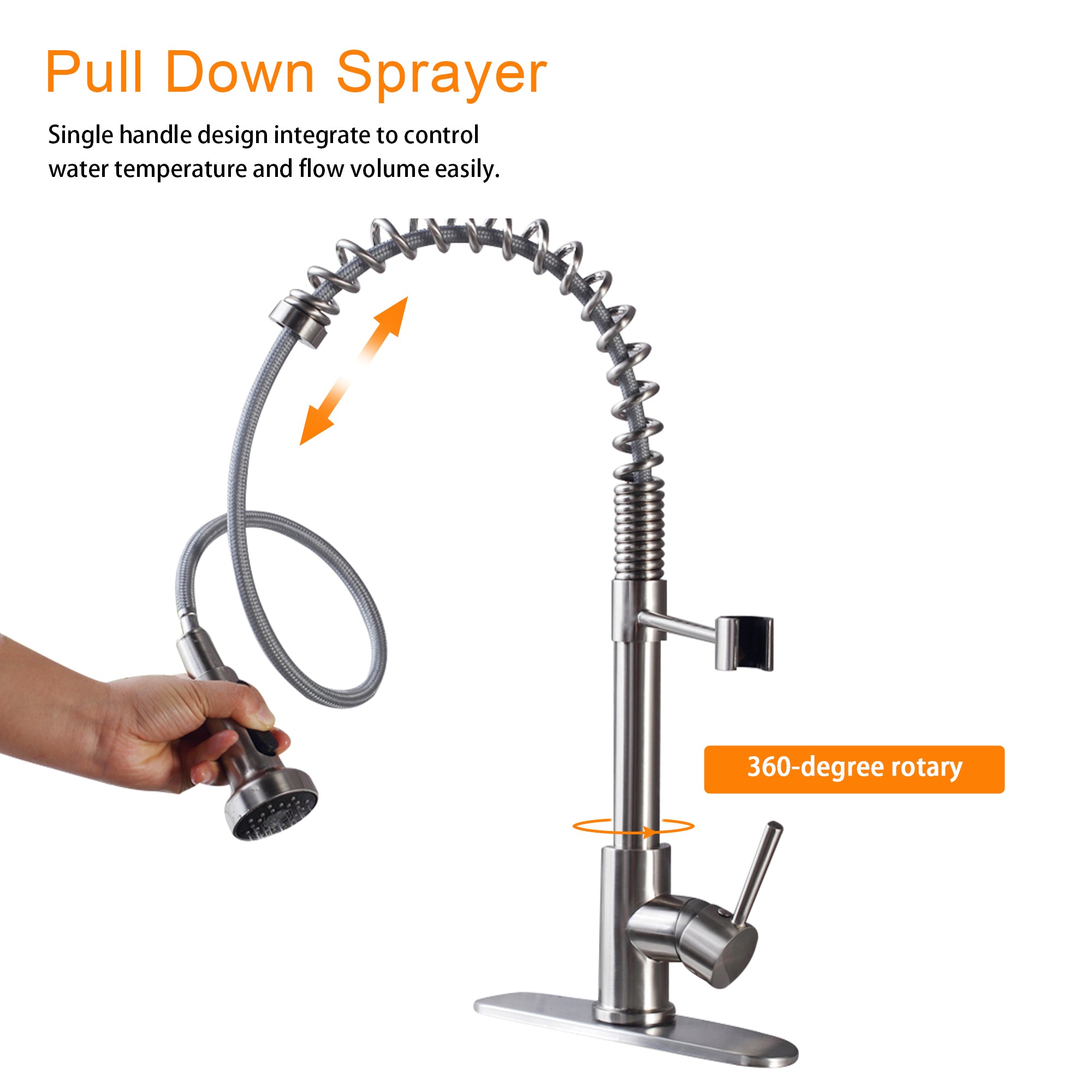 Pull Down Kitchen Faucets