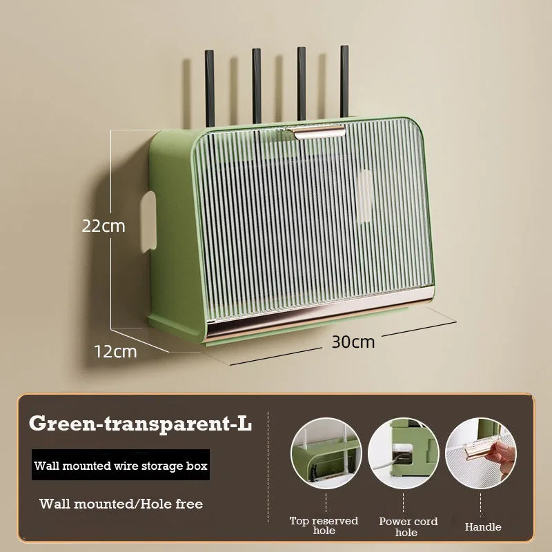 Wall Mounted Transparent Router Box