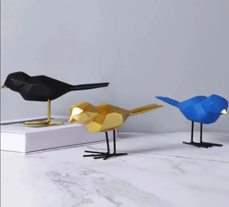 Geometric Origami Bird Figurine