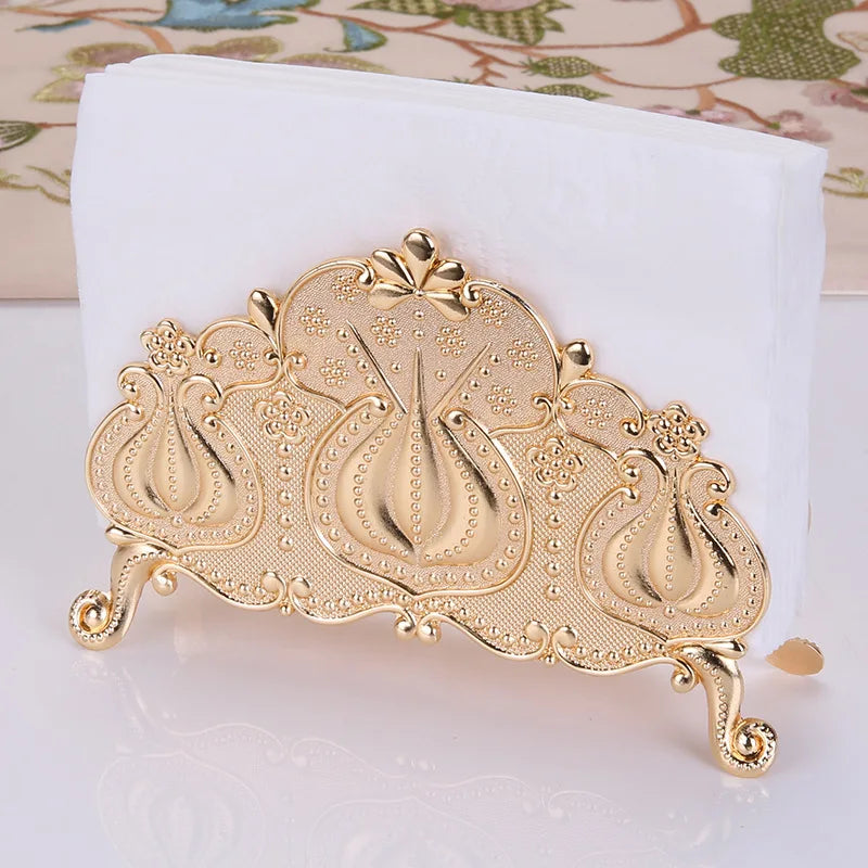 Golden Table Napkin Holder