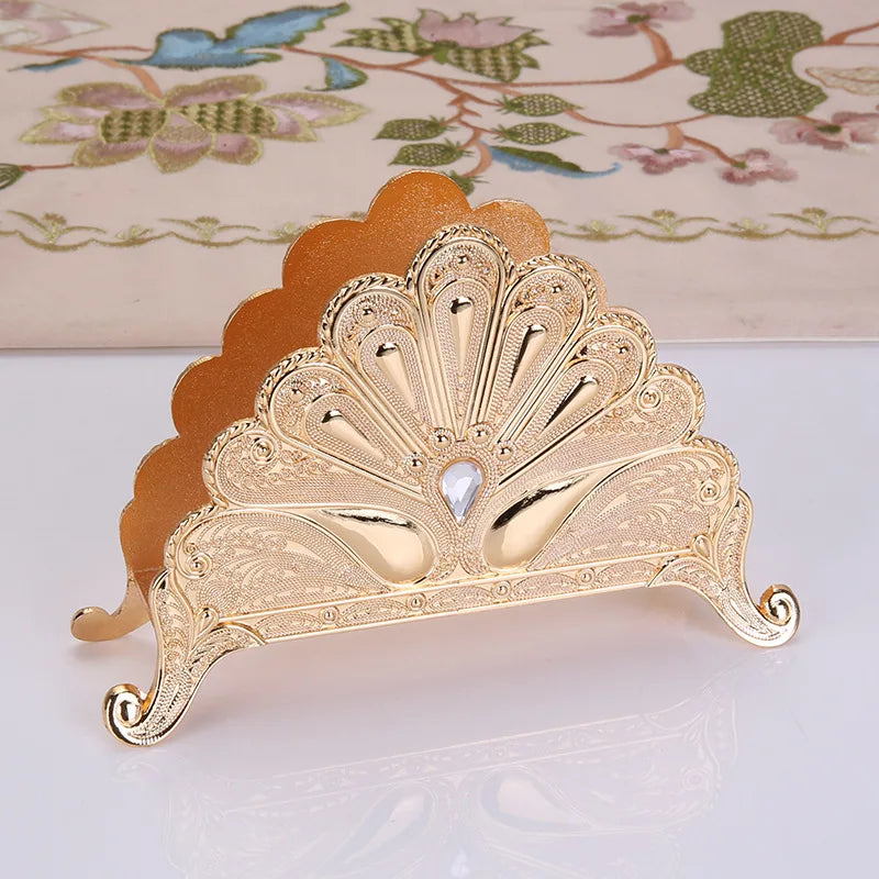 Golden Table Napkin Holder