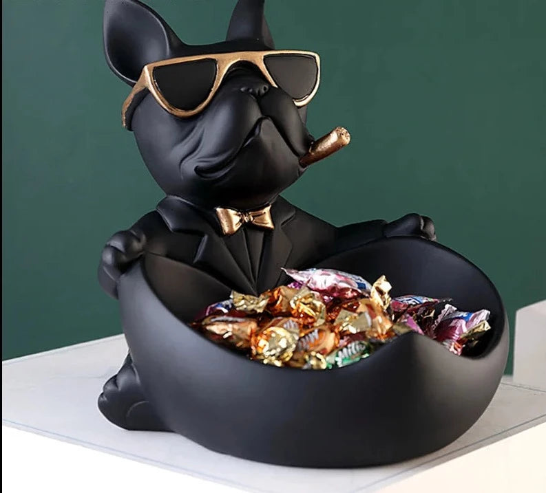 Relaxing Dog Figurine/Storage Box