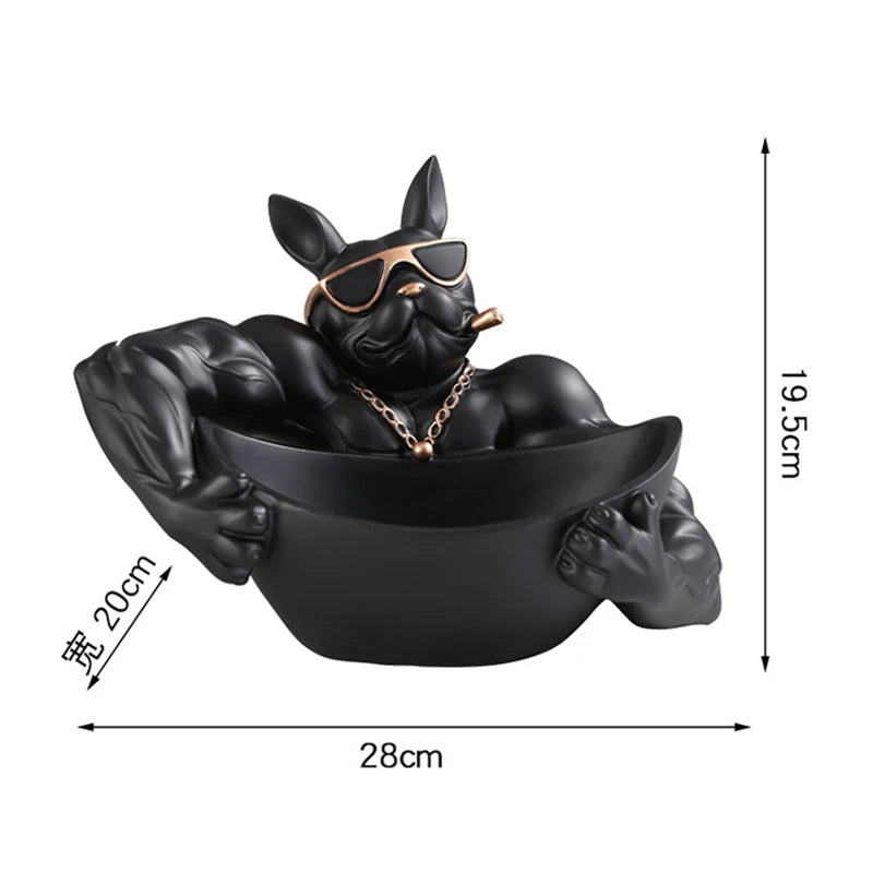 Relaxing Dog Figurine/Storage Box