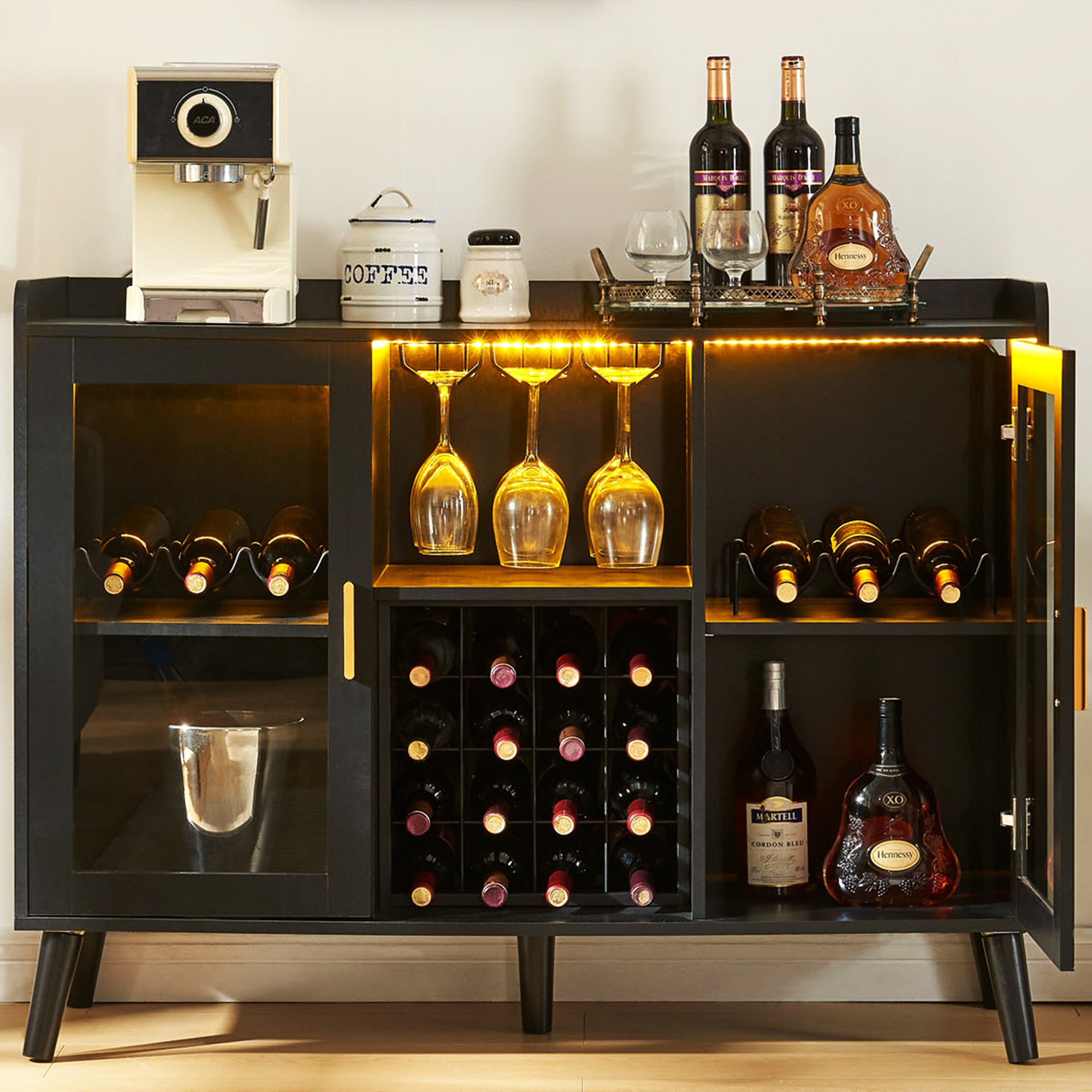 LED Wine Bar Cabinet