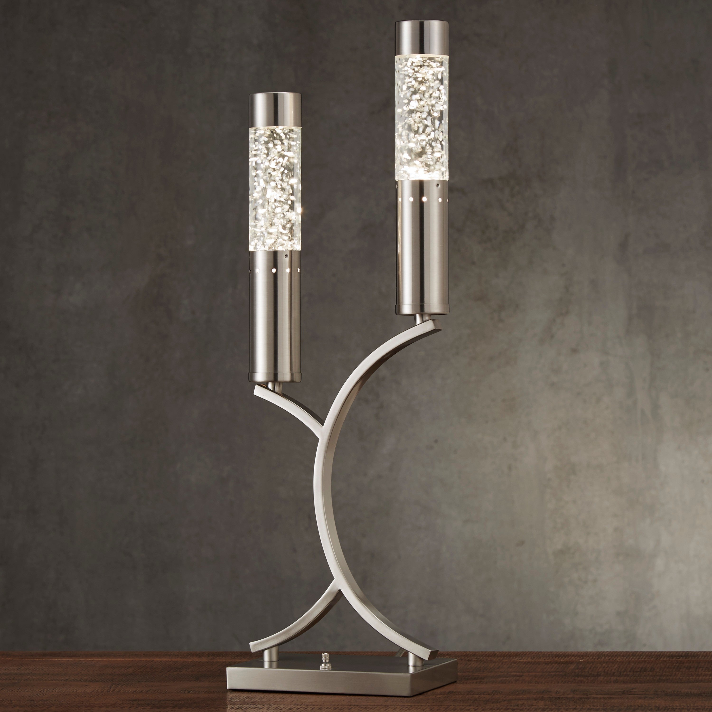 Decorative Nickel Finish Table Lamp