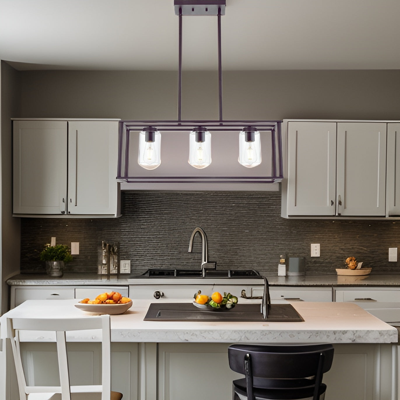 Contemporary 3 Lights Kitchen Chandelier