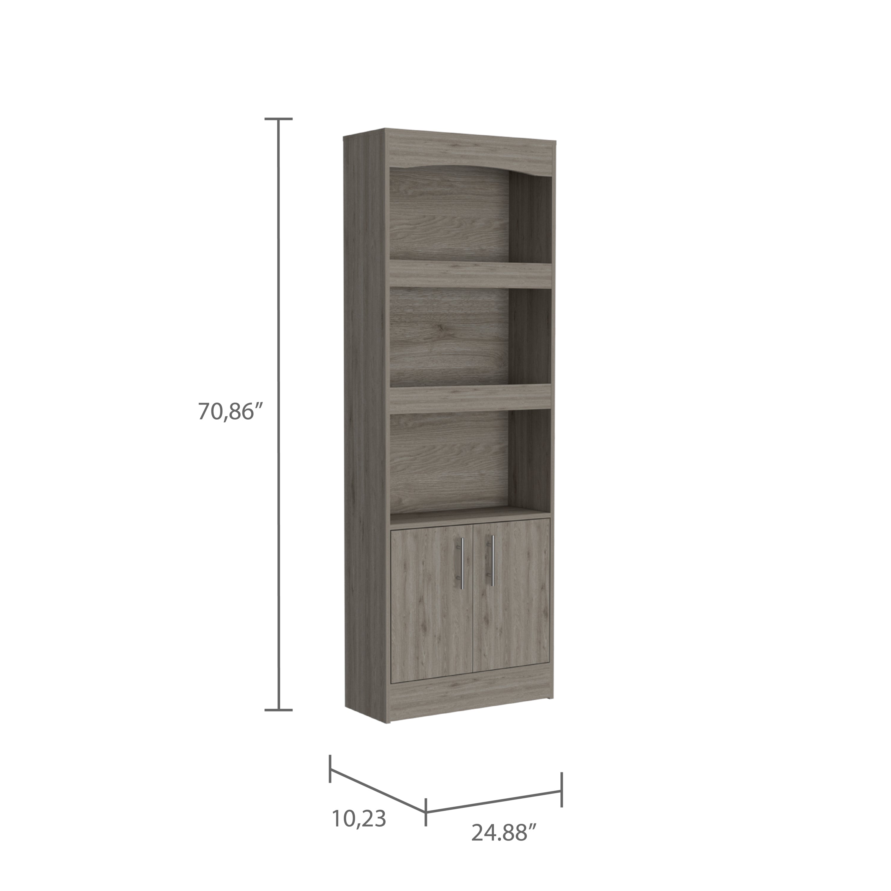 Double Door Bookcase Cabinet