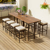 10-Piece Outdoor Patio Wicker Bar Set